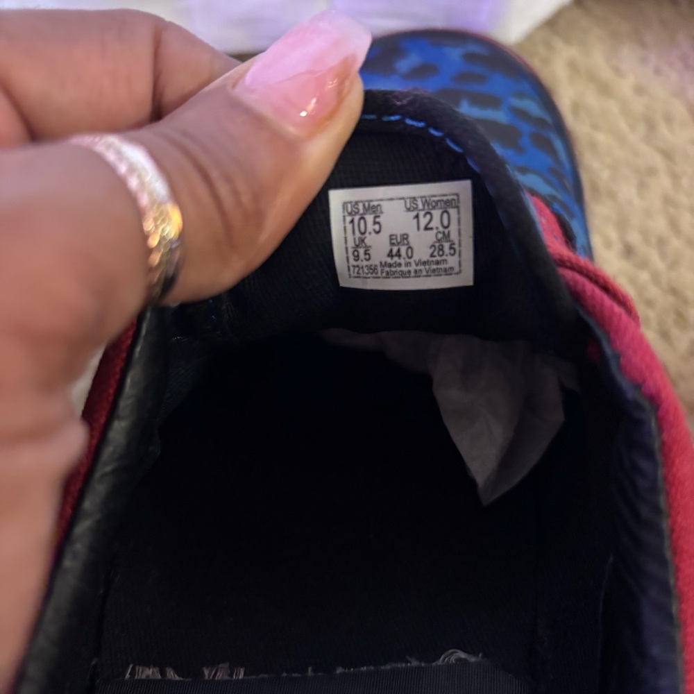 Vans Vault x Stray Rats OG Era LX Rio Red Snorkel Blue Mens 10.5 - Picture 7 of 8